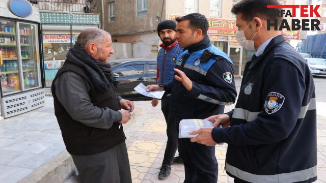 Haliliye’de kaldırım işgaline broşürlü önlem