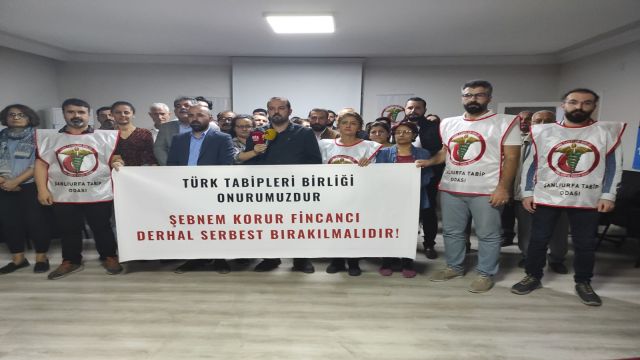 TÜRK TABİPLERİ BİRLİĞİ ONURUMUZDUR! ŞEBNEM KORUR FİNCANCI DERHAL SERBEST BIRAKILMALIDIR!