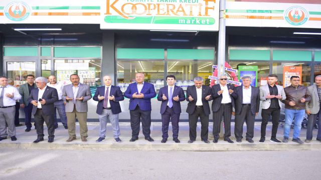 CEYLANPINAR'DA TARIM KREDİ KOOPERATİF MARKETİ DUALARLA AÇILDI