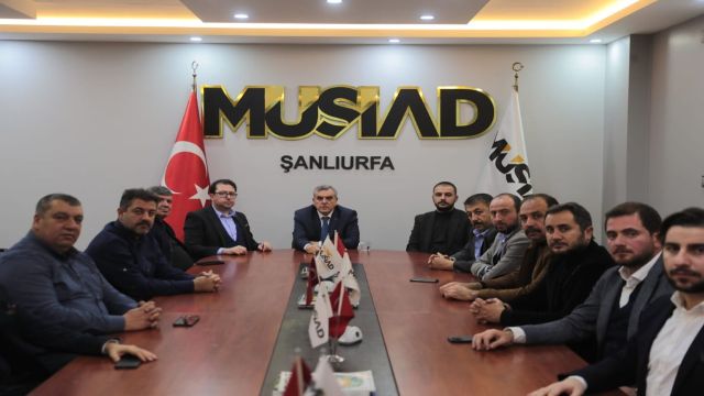 BAŞKAN BEYAZGÜL MÜSİAD ŞANLIURFA ŞUBESİNİ ZİYARET ETTİ