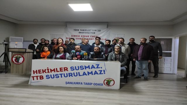 URFA TABİP ODASI: MÜCADELEMİZ SUSMADI SUSMAYACAK