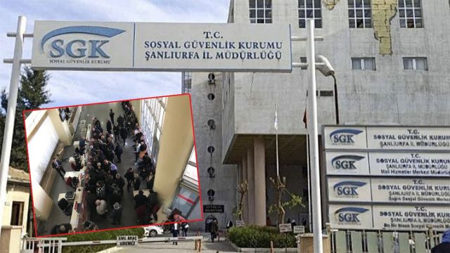 URFA’DA SGK İL MÜDÜRLÜĞÜ’NDE EYT YOĞUNLUĞU