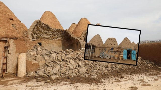 URFA’DAKİ TARİHİ YAPIDA DEPREMDE HASAR GÖRDÜ