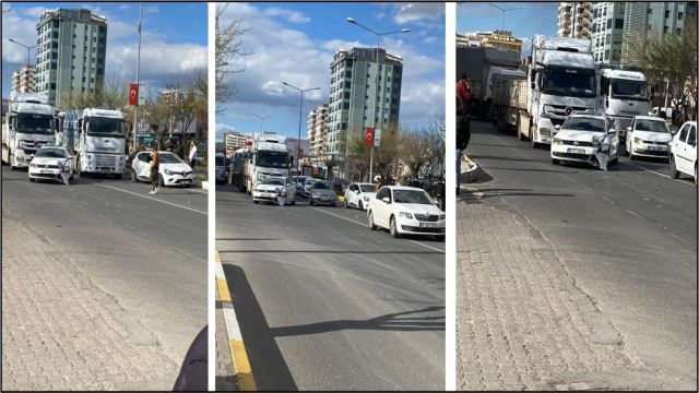 Karaköprü’de maddi hasarlı kaza!