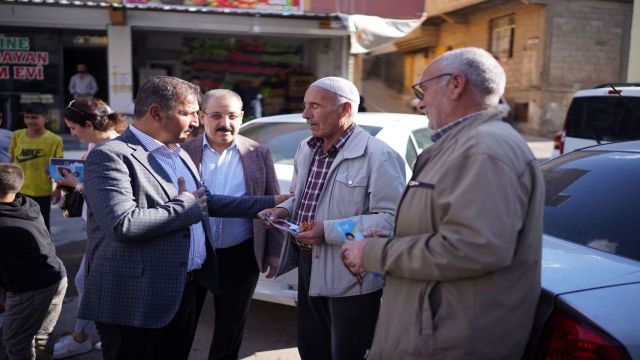 İYİ Parti adayı Yetim, direkli esnafının sorunlarını dinledi