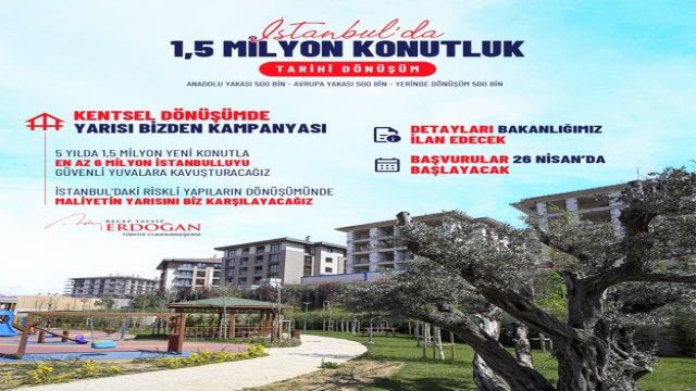 Kentsel dönüşümde "yarısı bizden" kampanyası