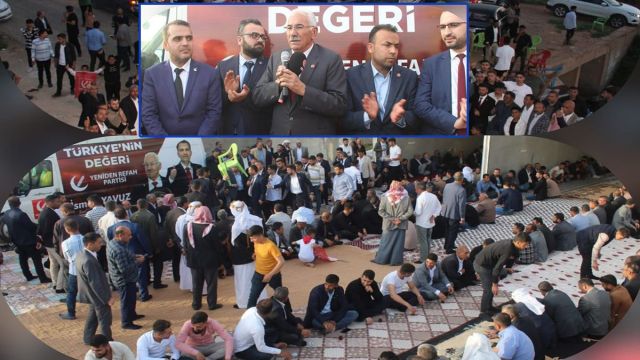 Yeniden Refah Partisi milletvekili adayları davette konuştu