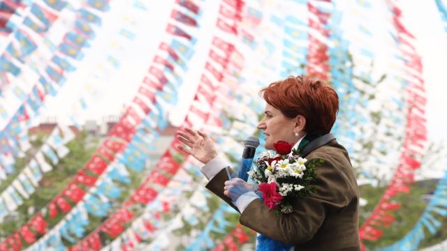 İYİ Parti lideri Akşener seçim mitinglerini sürdürüyor