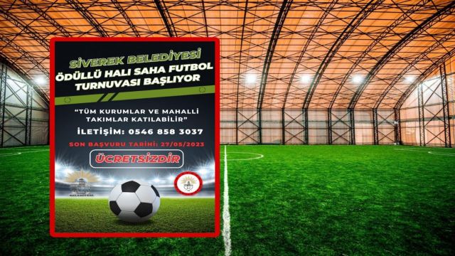 Siverek'te ödüllü futbol turnuvası düzenlenecek