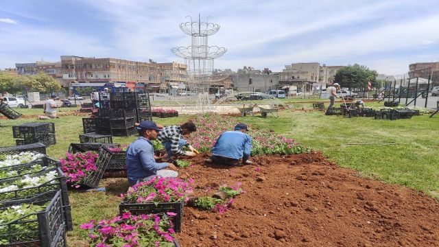 Eyyübiye'de 24 parkta bitkisel peyzaj düzenlemesi tamamlandı