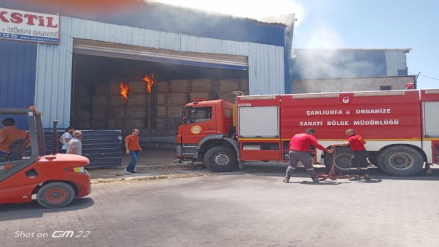 Şanlıurfa OSB’de korkutan yangın