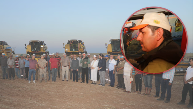 Urfa’da buğday hasadı dönemi dualarla başladı!