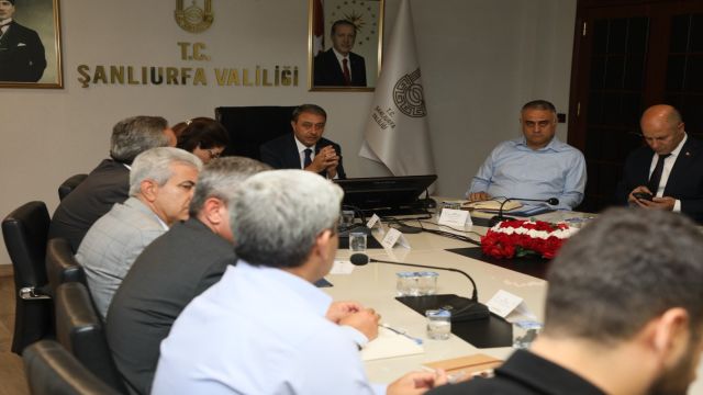 URFA VALİLİĞİ'NDE OSB TOPLANTISI